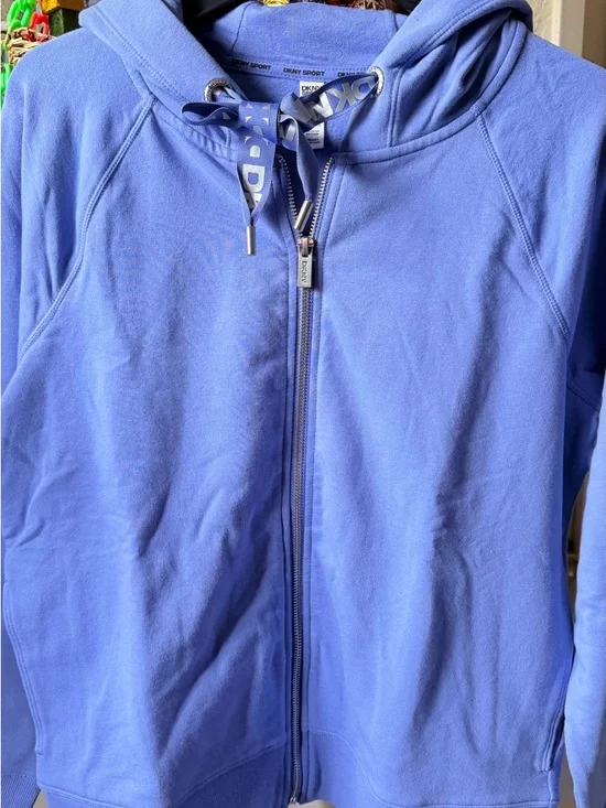 DKNY Periwinkle Zip-Up Hoodie set pants and sweater - Picture 7 of 9